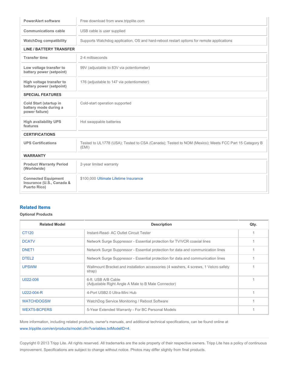 Tripp Lite BCPERS450 User Manual | Page 4 / 5
