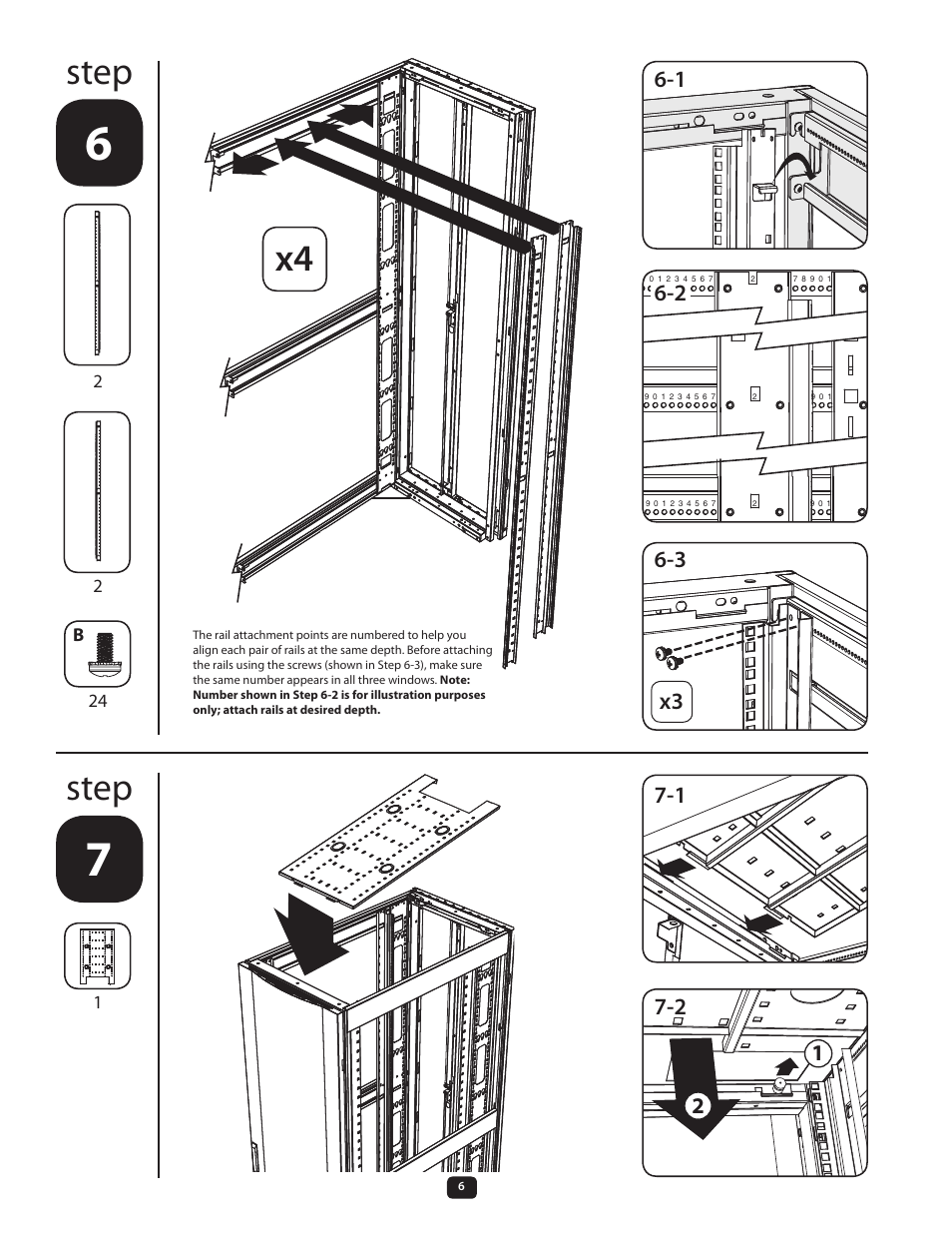 Step | Tripp Lite SmartRack SR48UBEXPKD User Manual | Page 6 / 8