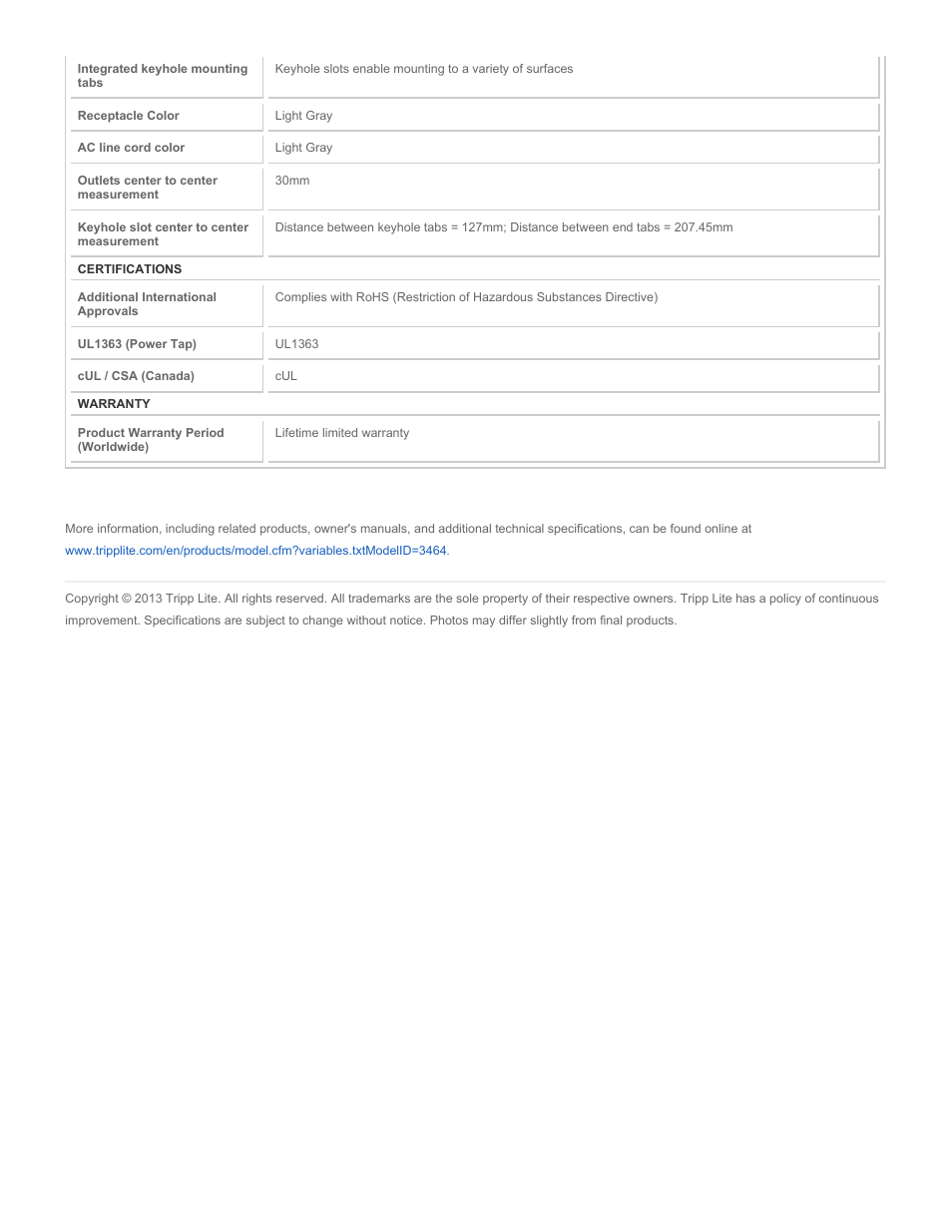 Tripp Lite Power It! TLM406NC User Manual | Page 3 / 3