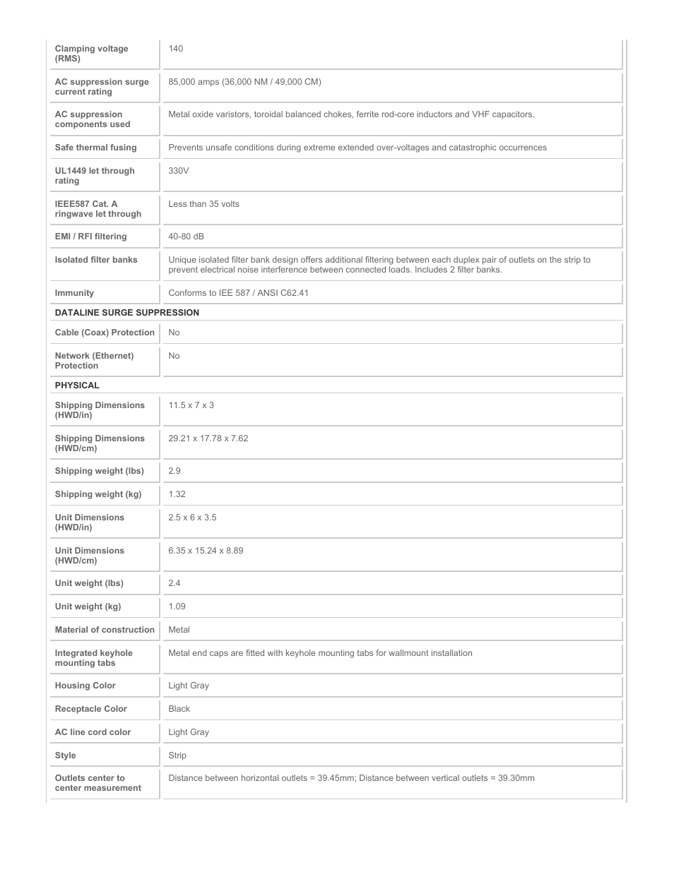 Tripp Lite ISOBAR4ULTRA User Manual | Page 3 / 4