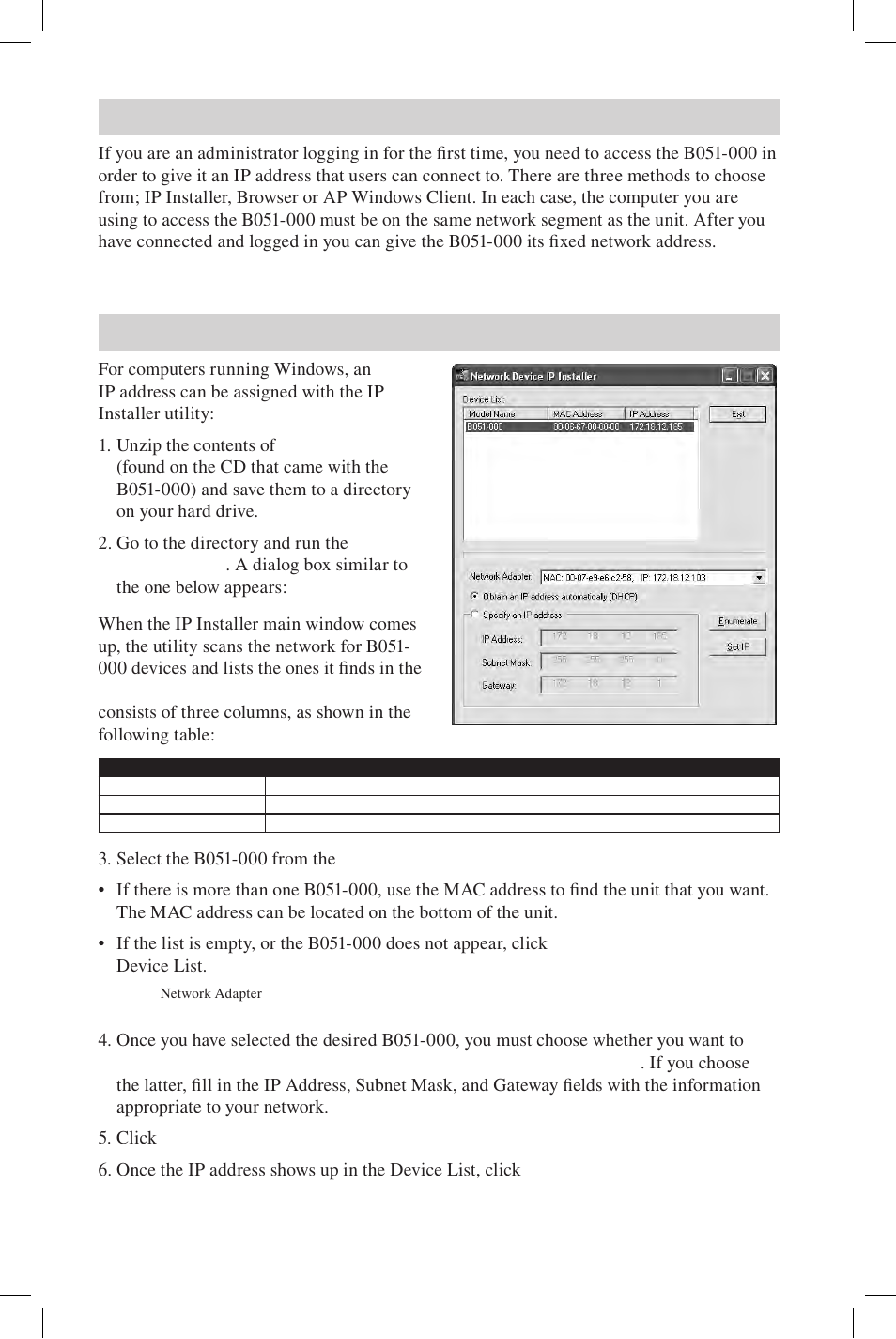 Ip address determination ip installer | Tripp Lite B051-000 User Manual | Page 6 / 8