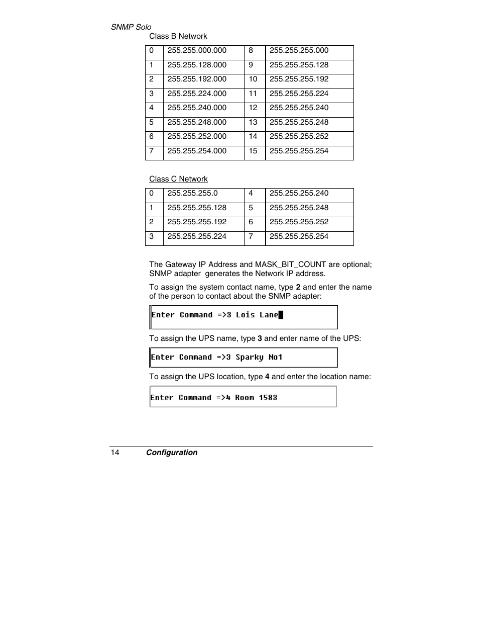 Tripp Lite SNMP Solo MT-SE-37/02 User Manual | Page 20 / 44