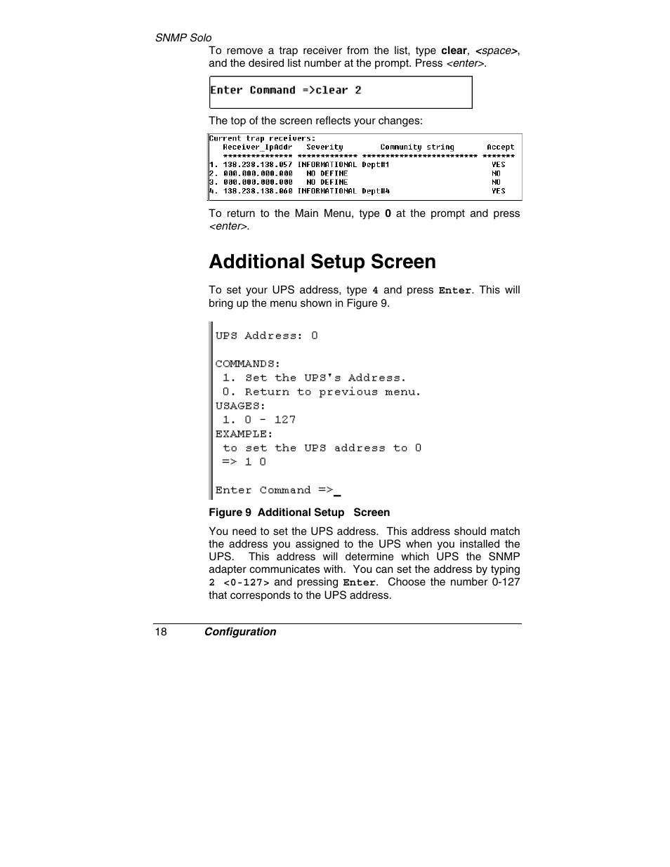 Additional setup screen | Tripp Lite SNMP Solo MT-SE-37/02 User Manual | Page 24 / 44