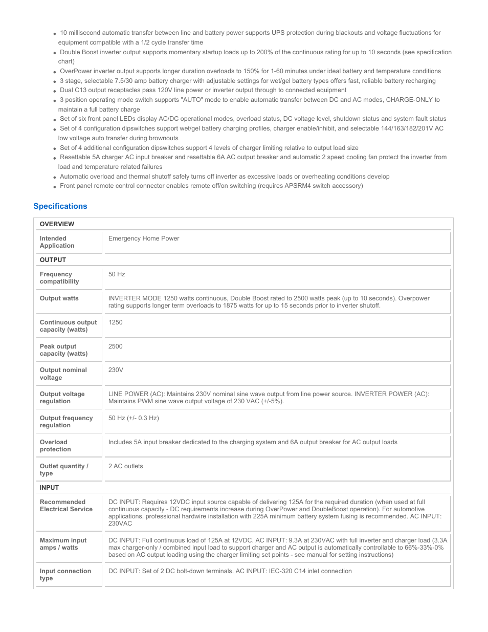Tripp Lite APSX1250F User Manual | Page 2 / 4