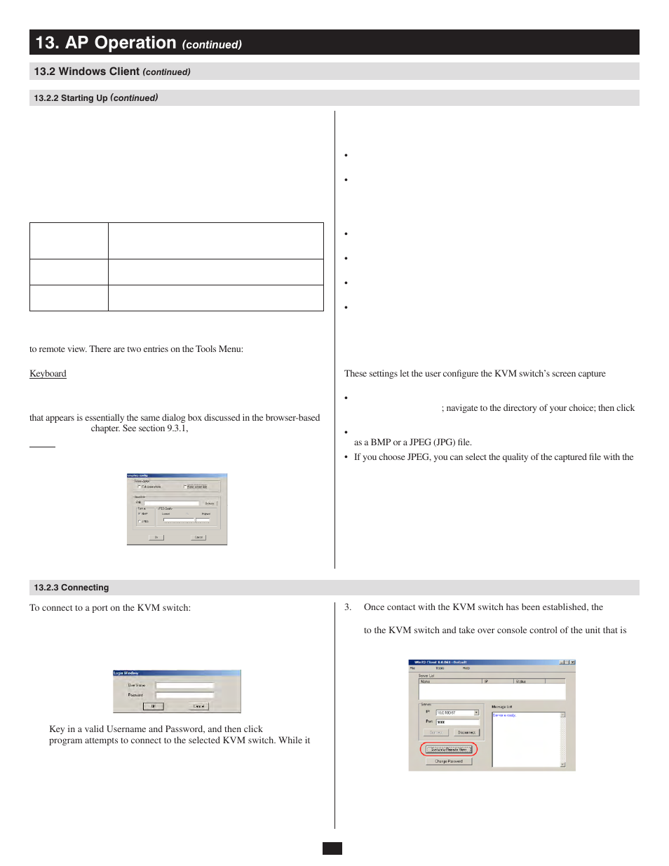 3 connecting, Ap operation | Tripp Lite 932845 User Manual | Page 40 / 45