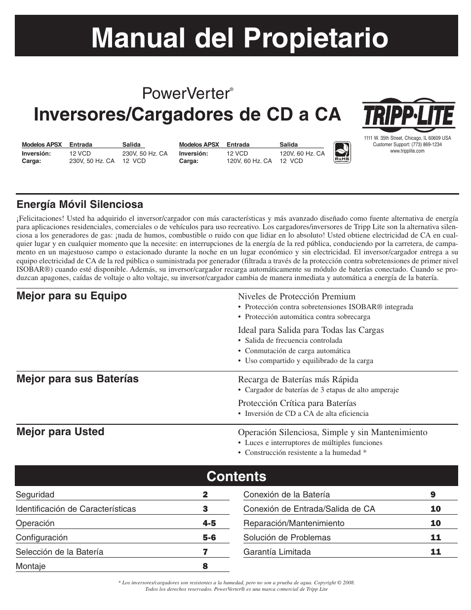 Tripp Lite APSX User Manual | Page 12 / 45