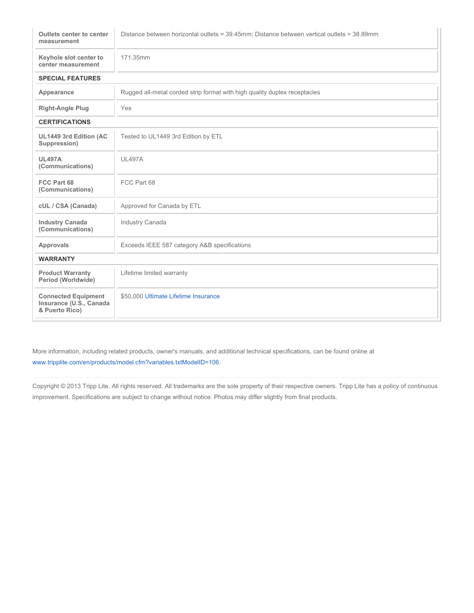 Tripp Lite ISOTEL6ULTRA User Manual | Page 4 / 4