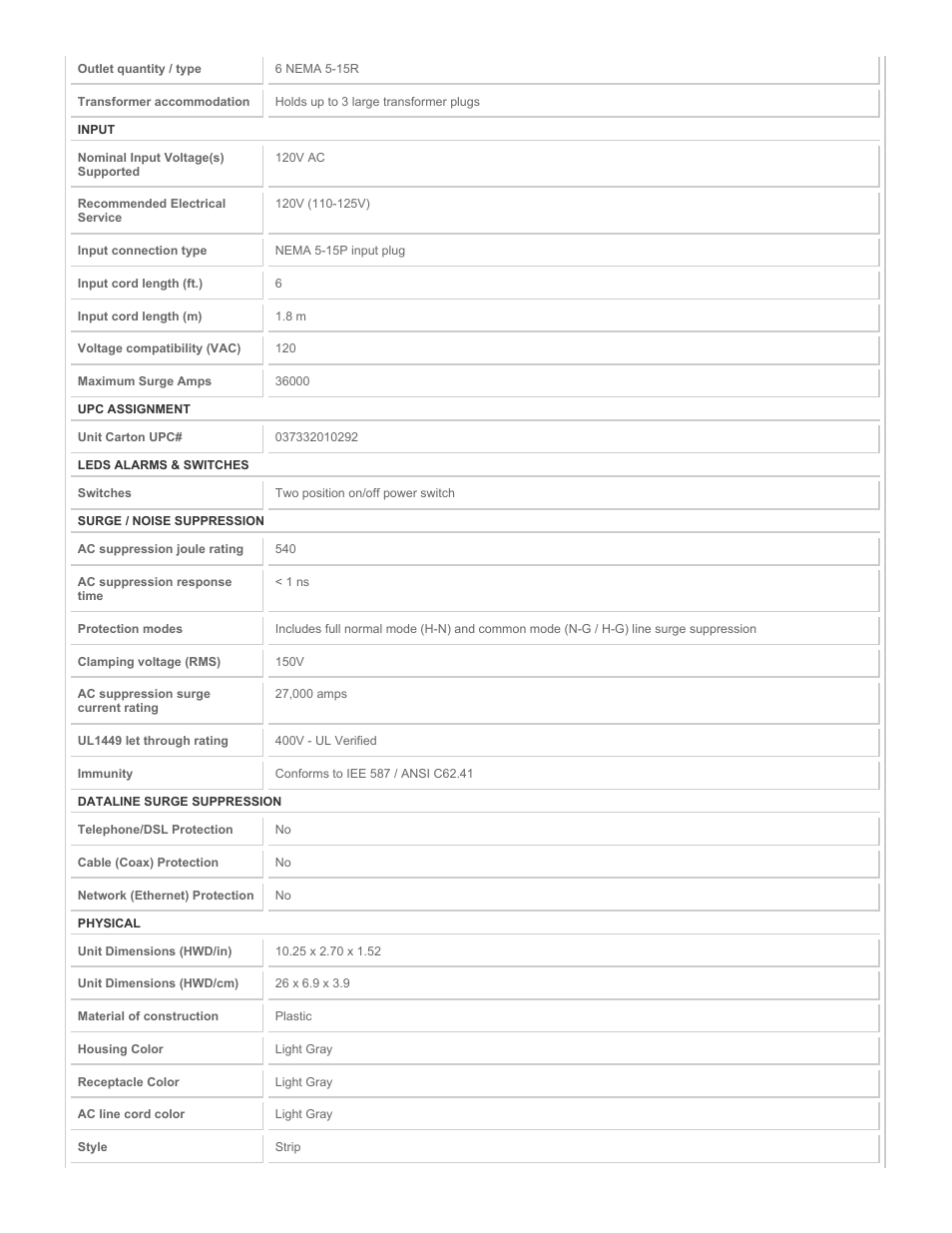 Tripp Lite SPIKESTIK User Manual | Page 2 / 3