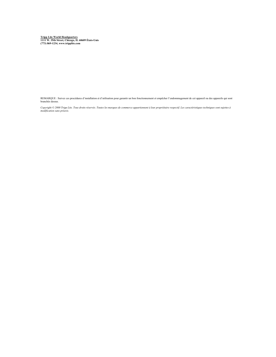 No de modèle : b005-004-r, Commutateur kvm ps/2 (4 ports) | Tripp Lite B005-004-R User Manual | Page 6 / 26