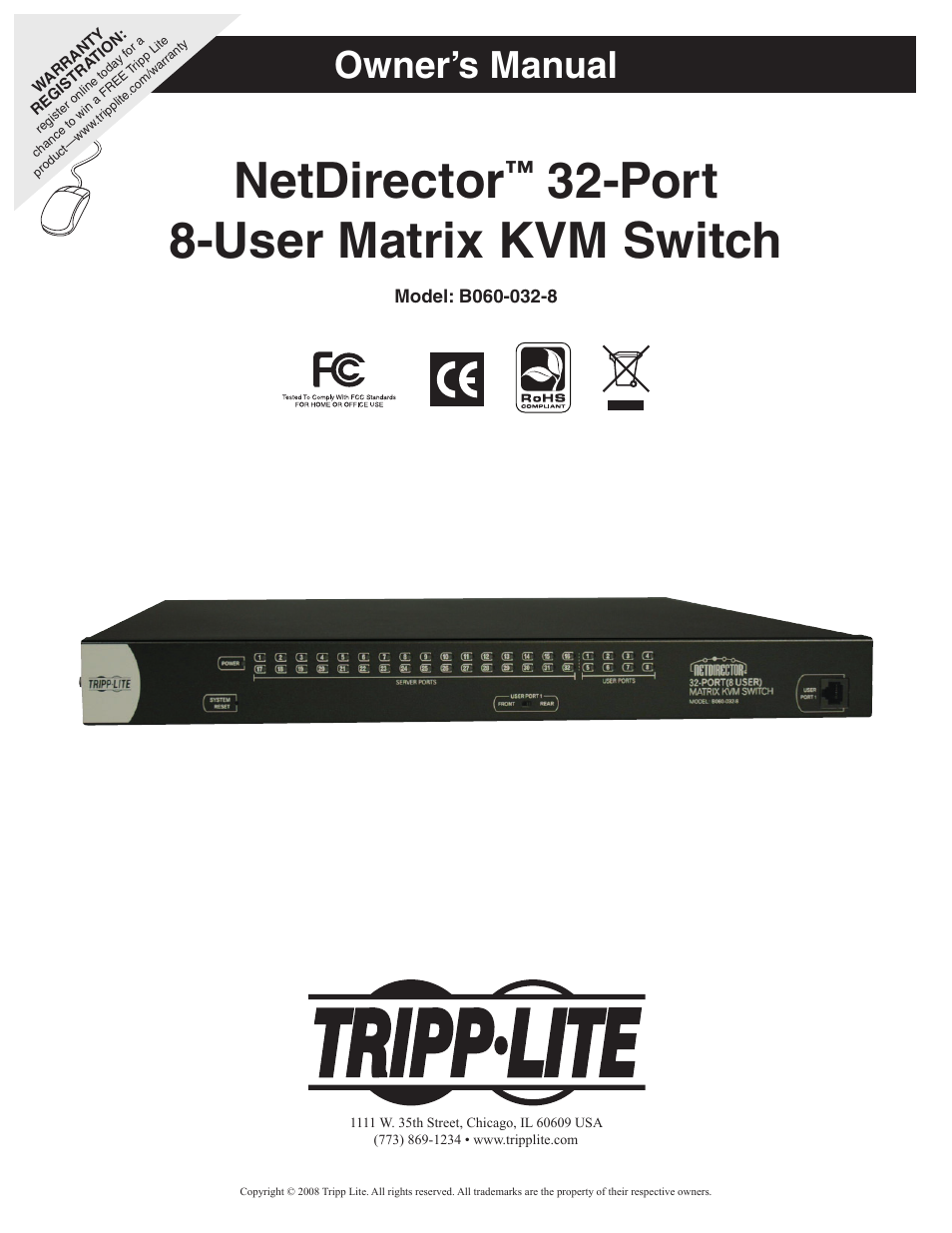 Tripp Lite NetDirector B060-032-8 User Manual | 49 pages