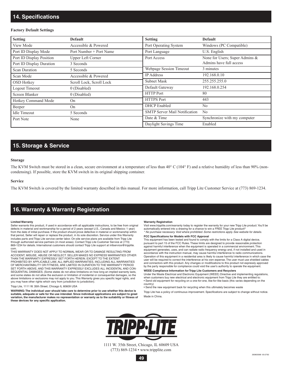 Tripp Lite NetDirector B060-032-8 User Manual | Page 49 / 49