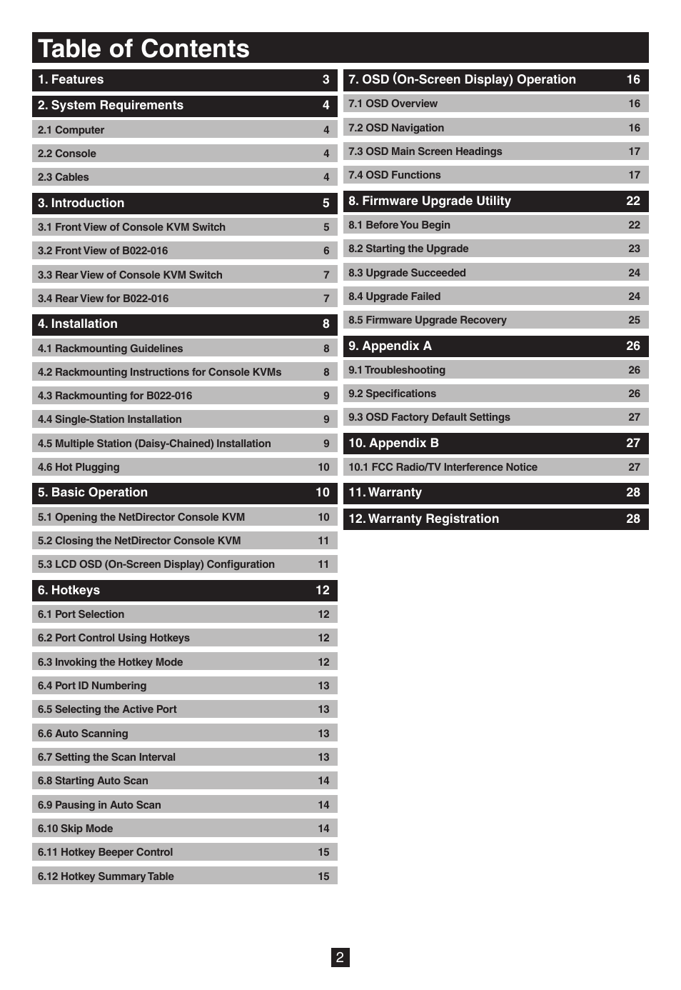 Tripp Lite B020-016-17 User Manual | Page 2 / 112