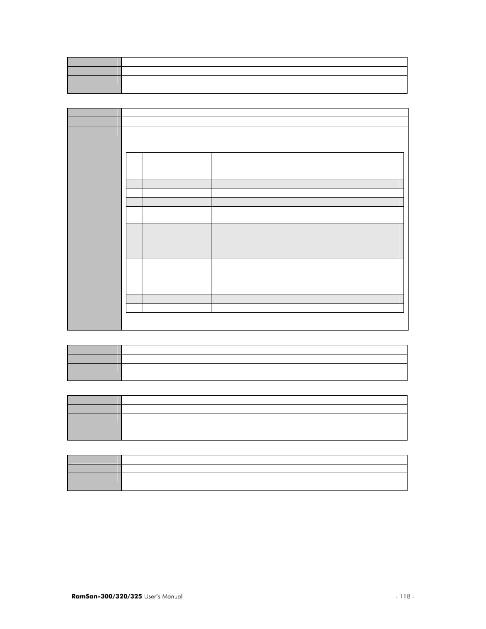 Texas Memory Systems 325 User Manual | Page 122 / 122