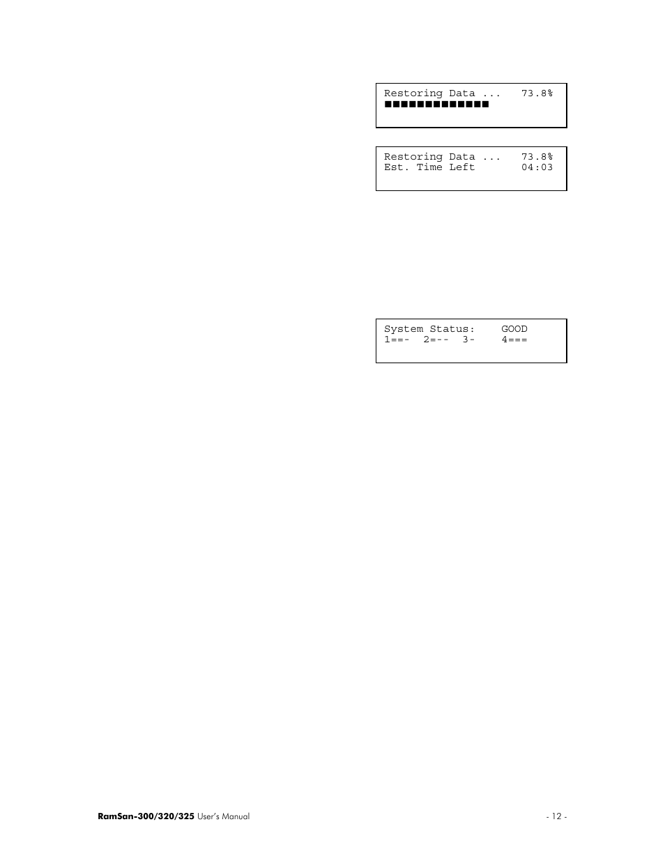 Texas Memory Systems 325 User Manual | Page 16 / 122