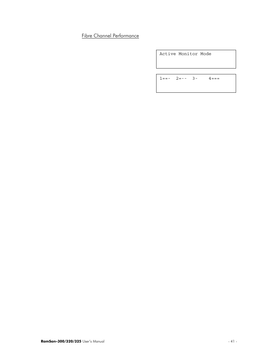 Fibre channel performance | Texas Memory Systems 325 User Manual | Page 45 / 122