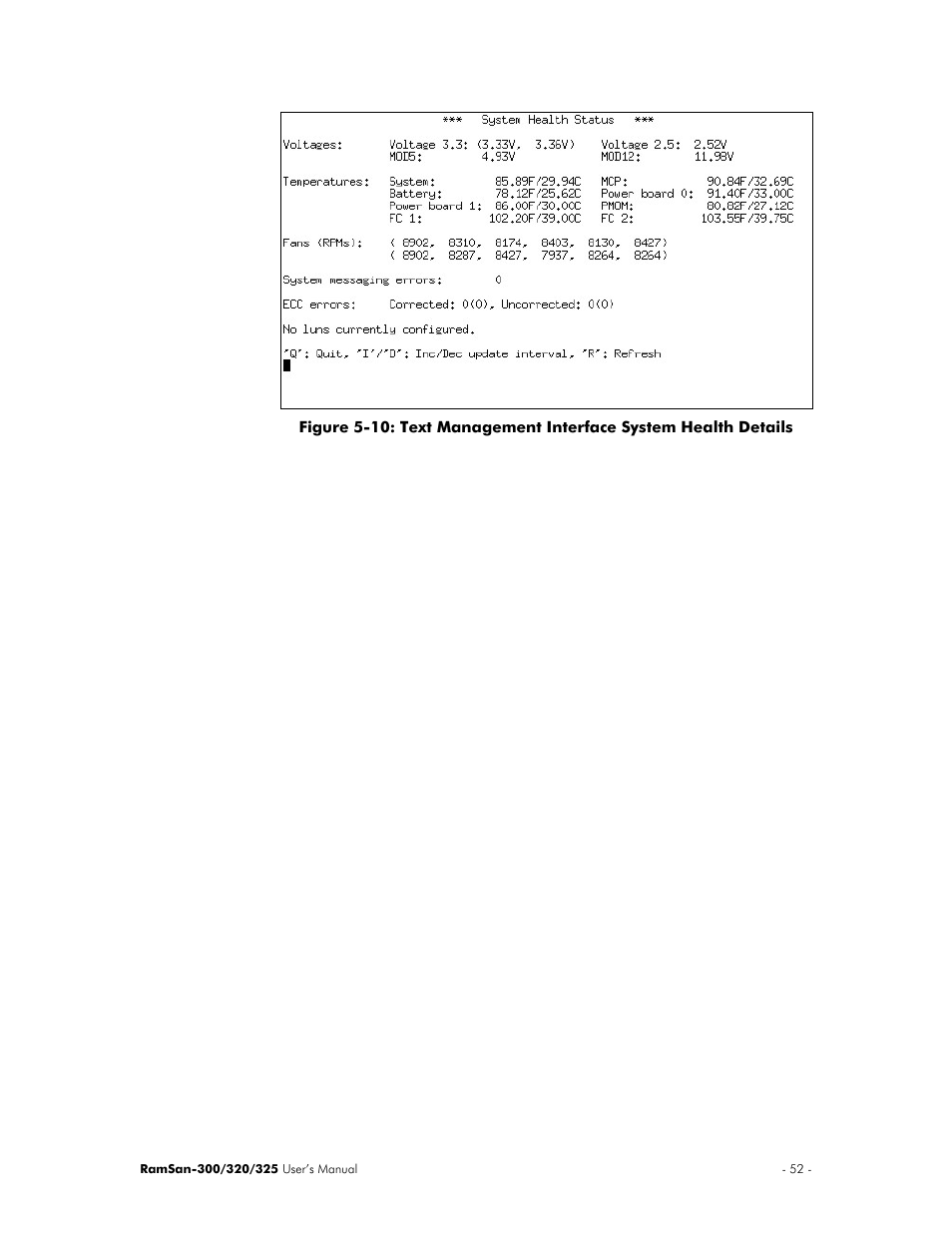 Texas Memory Systems 325 User Manual | Page 56 / 122