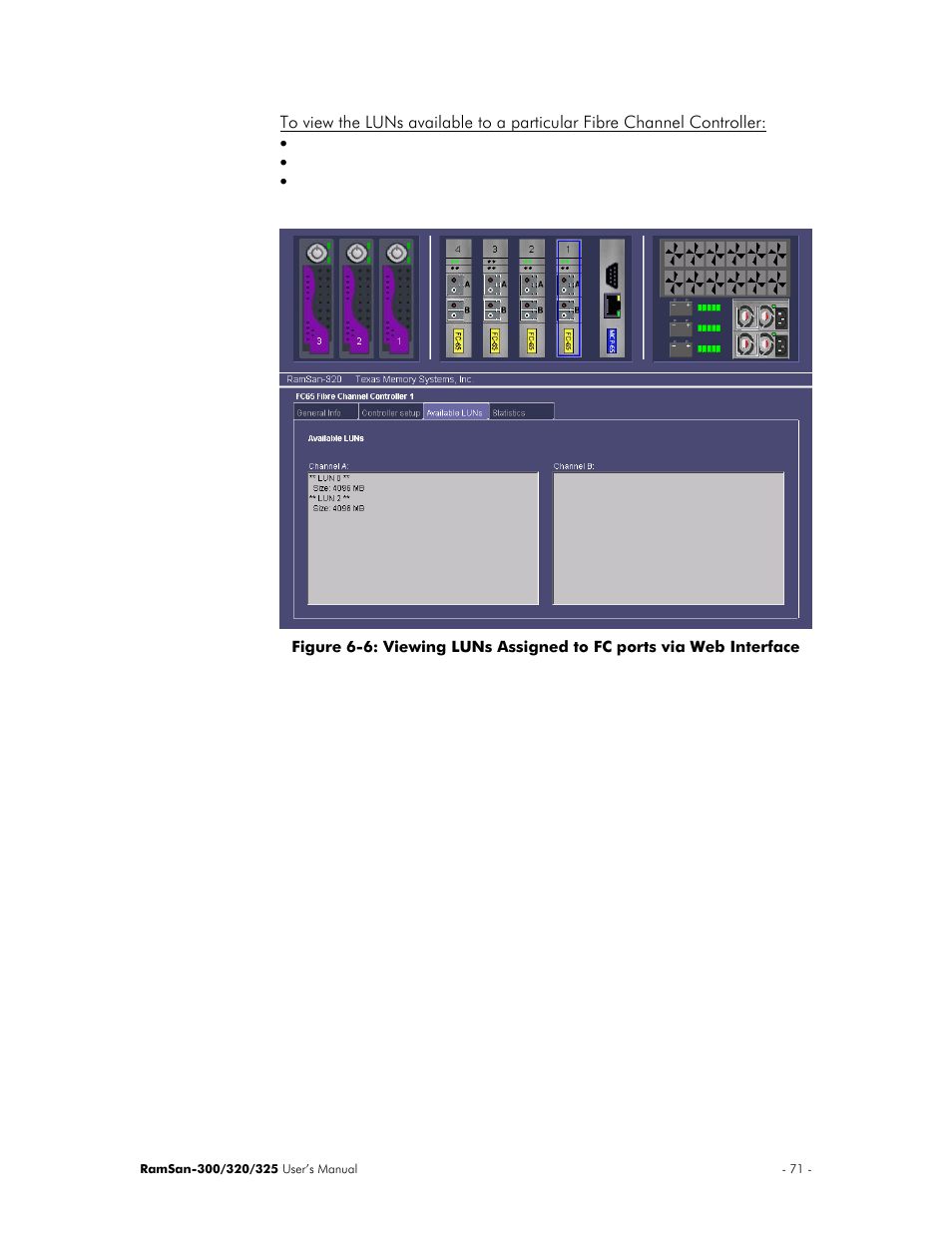 Texas Memory Systems 325 User Manual | Page 75 / 122