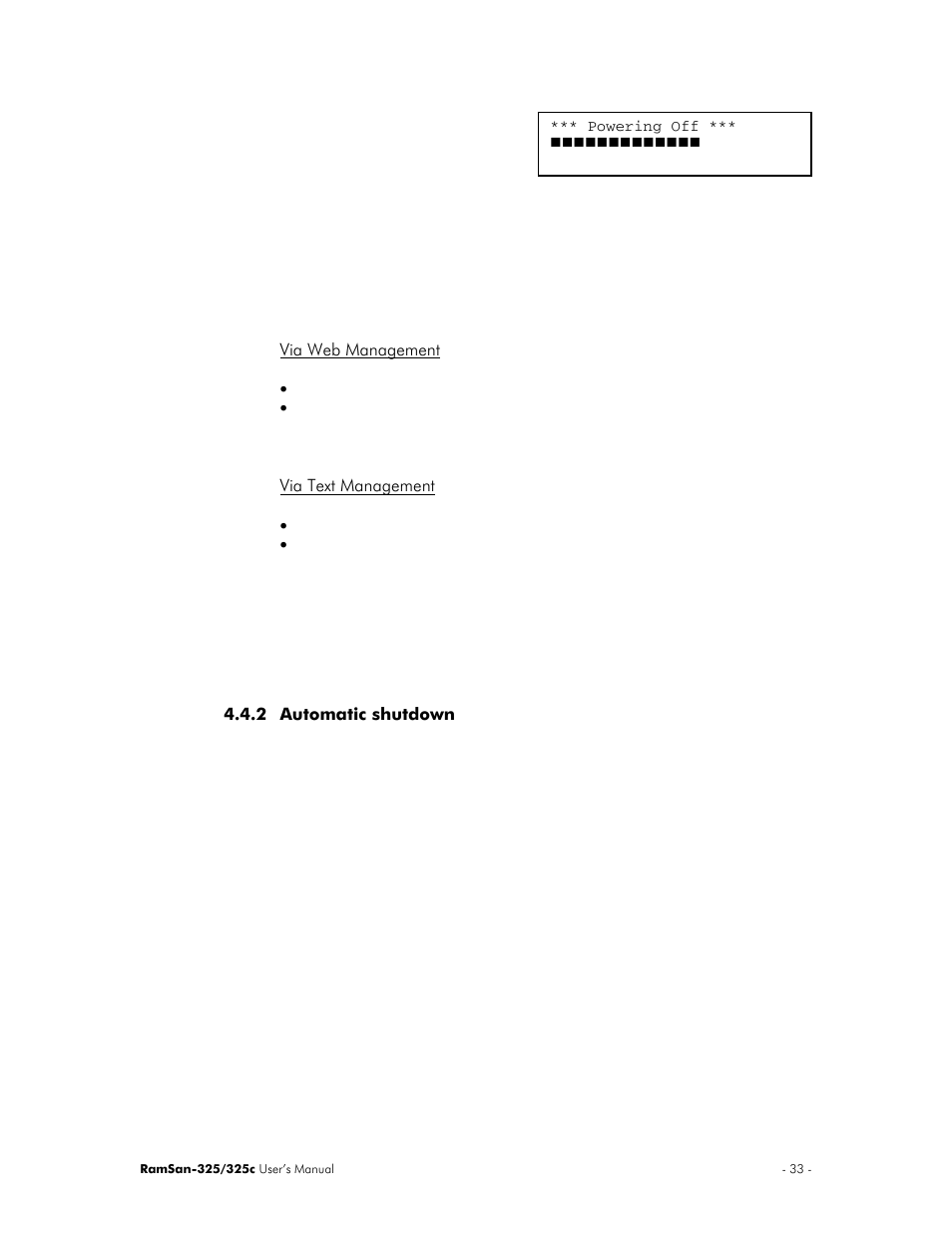 Texas Memory Systems RamSan-325/325c User Manual | Page 37 / 121