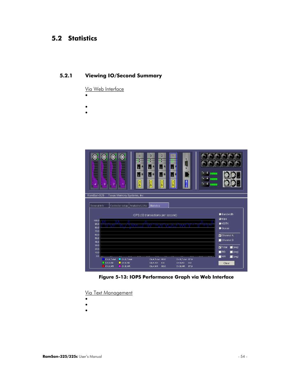 2 statistics | Texas Memory Systems RamSan-325/325c User Manual | Page 58 / 121