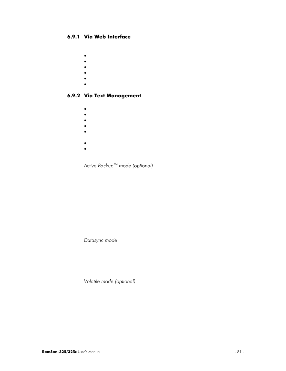 Texas Memory Systems RamSan-325/325c User Manual | Page 85 / 121