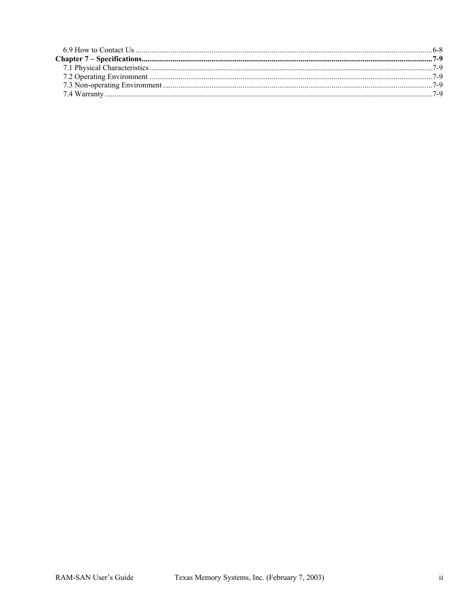 Texas Memory Systems RAM-SAN 520 User Manual | Page 3 / 26