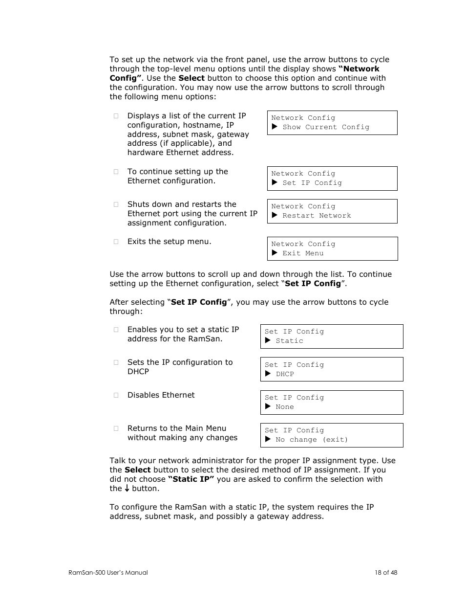 Texas Memory Systems RamSan-500 User Manual | Page 18 / 48