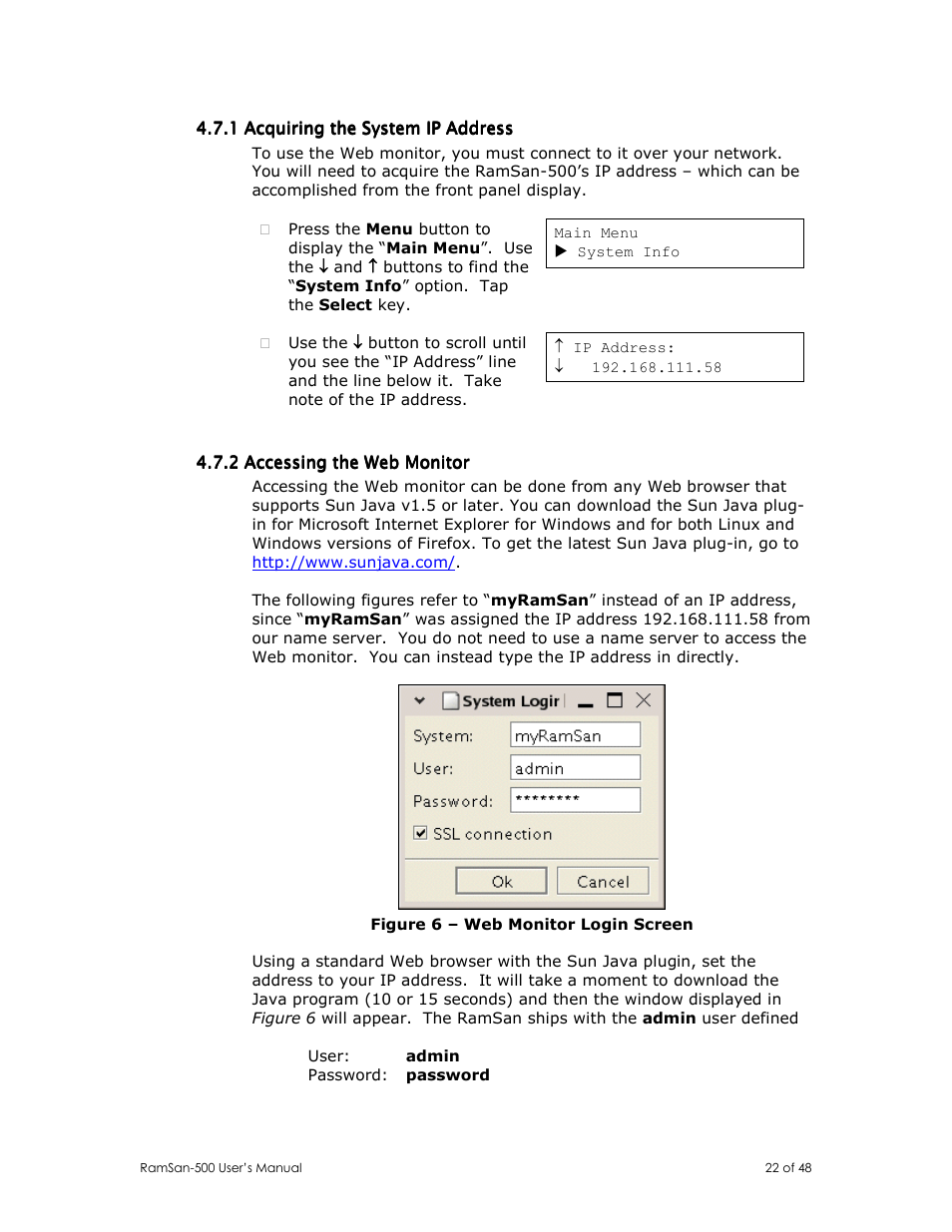 Texas Memory Systems RamSan-500 User Manual | Page 22 / 48