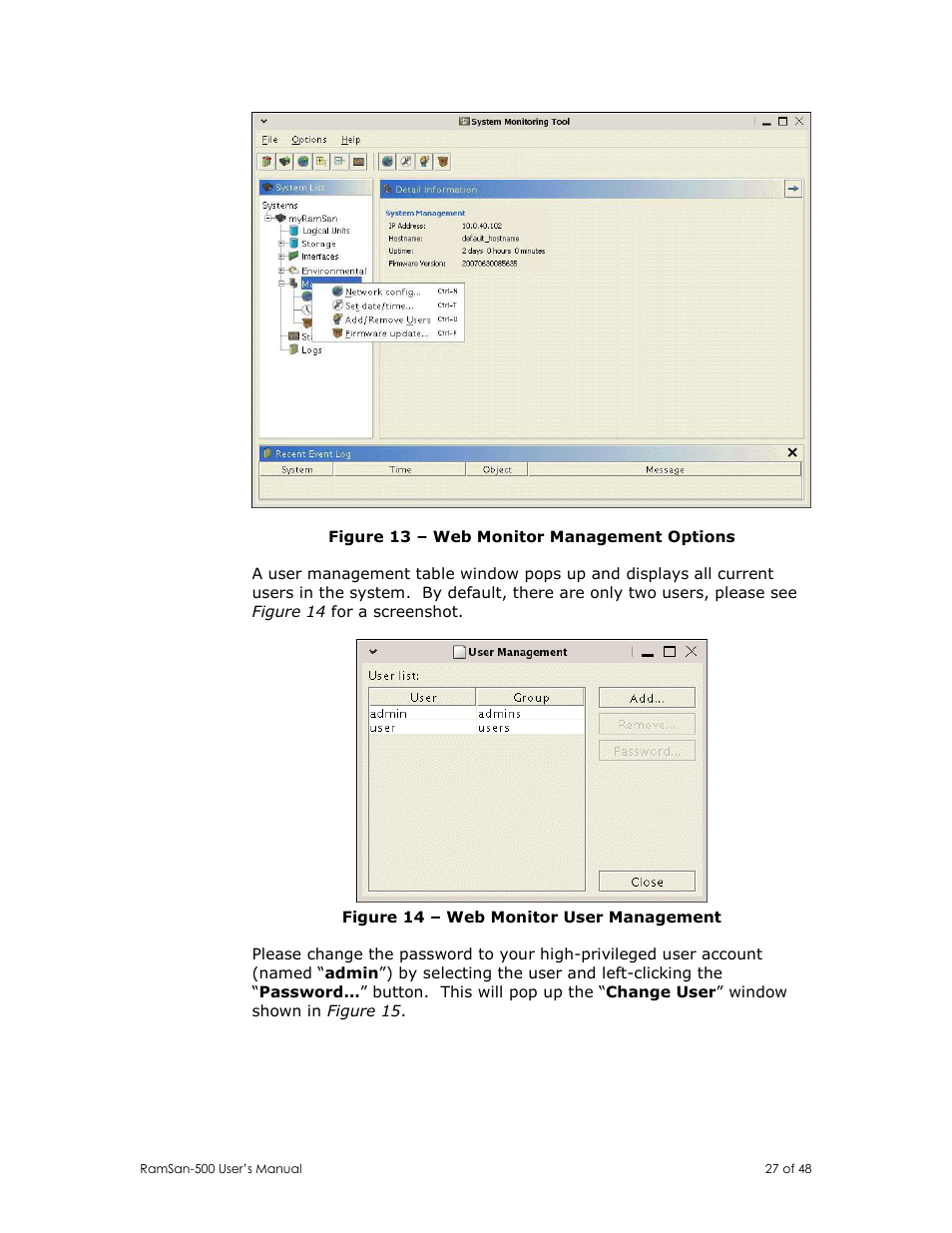 Texas Memory Systems RamSan-500 User Manual | Page 27 / 48