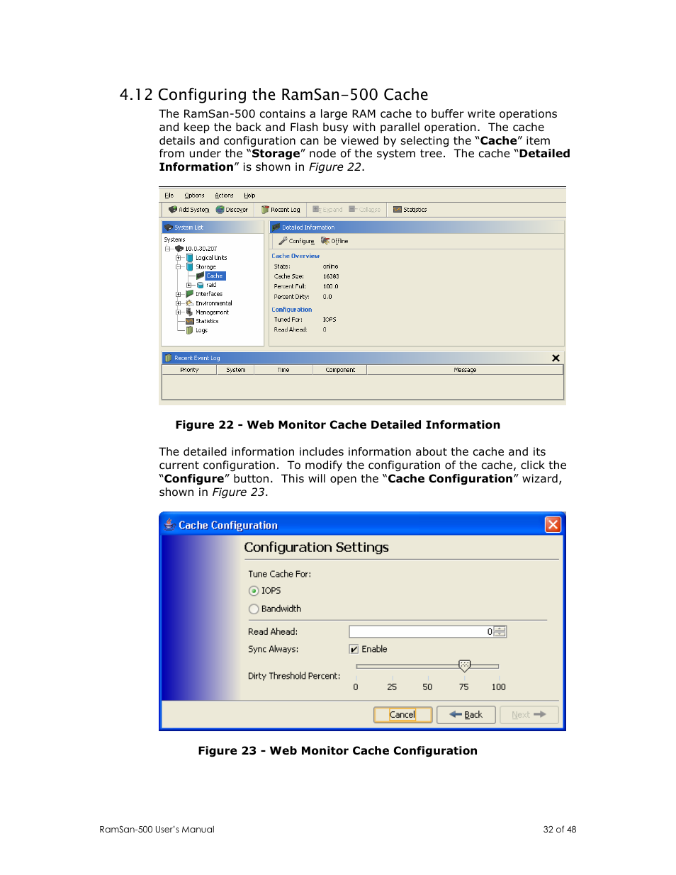 Texas Memory Systems RamSan-500 User Manual | Page 32 / 48