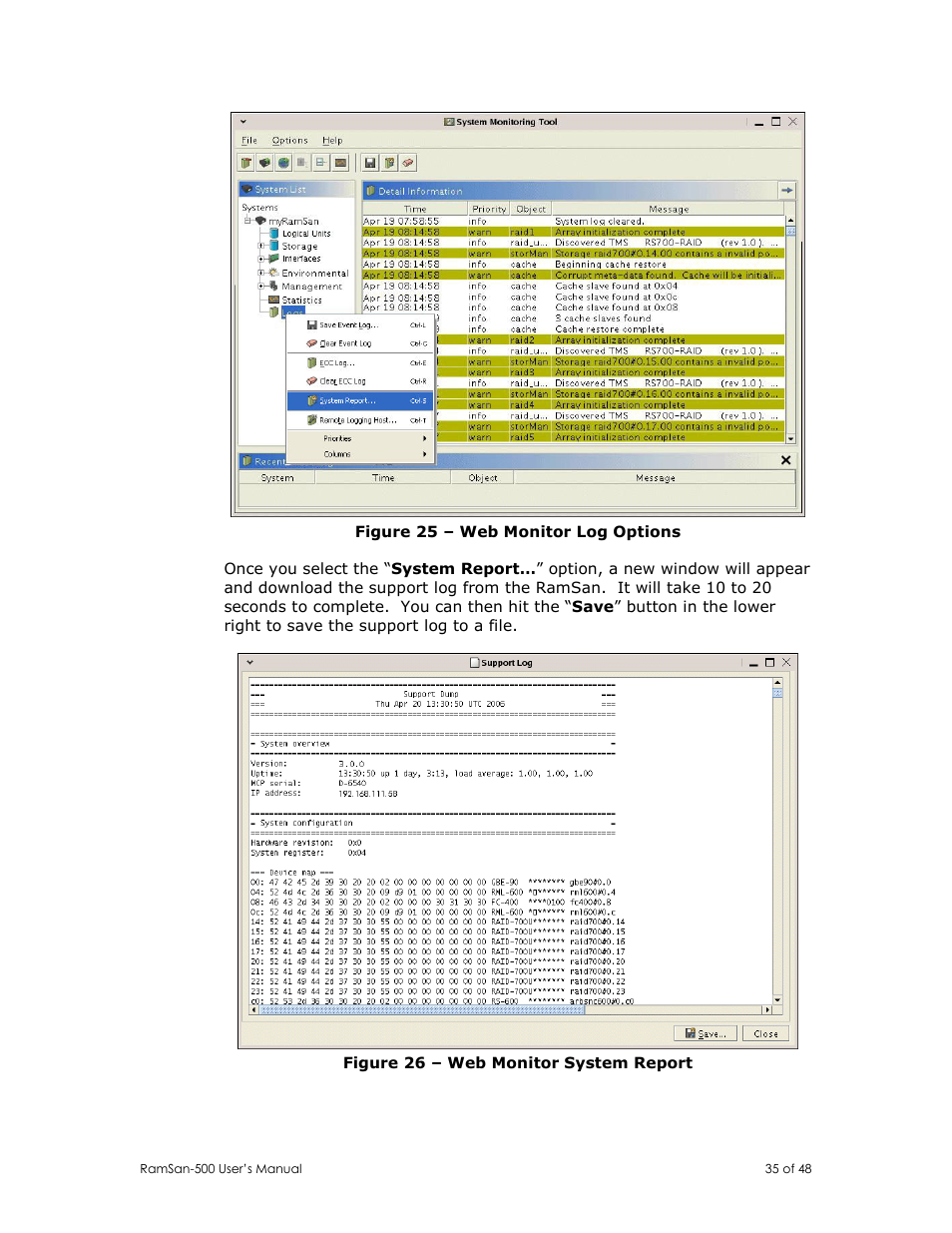 Texas Memory Systems RamSan-500 User Manual | Page 35 / 48