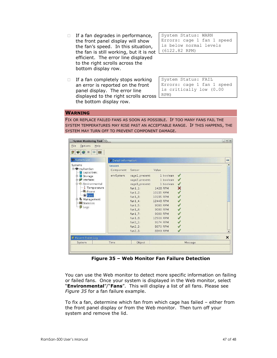 Texas Memory Systems RamSan-500 User Manual | Page 47 / 48