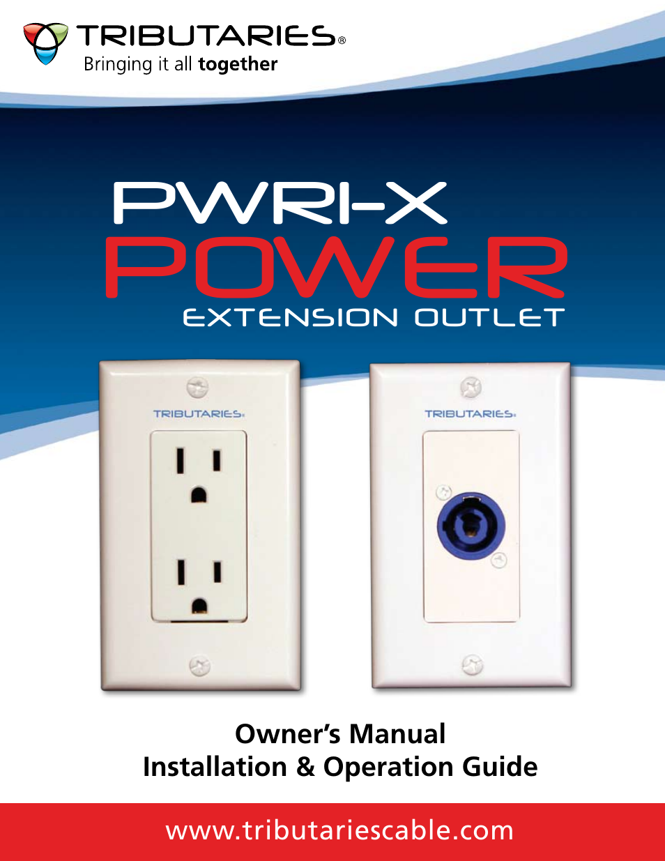 Tributaries PWRI-X User Manual | 16 pages