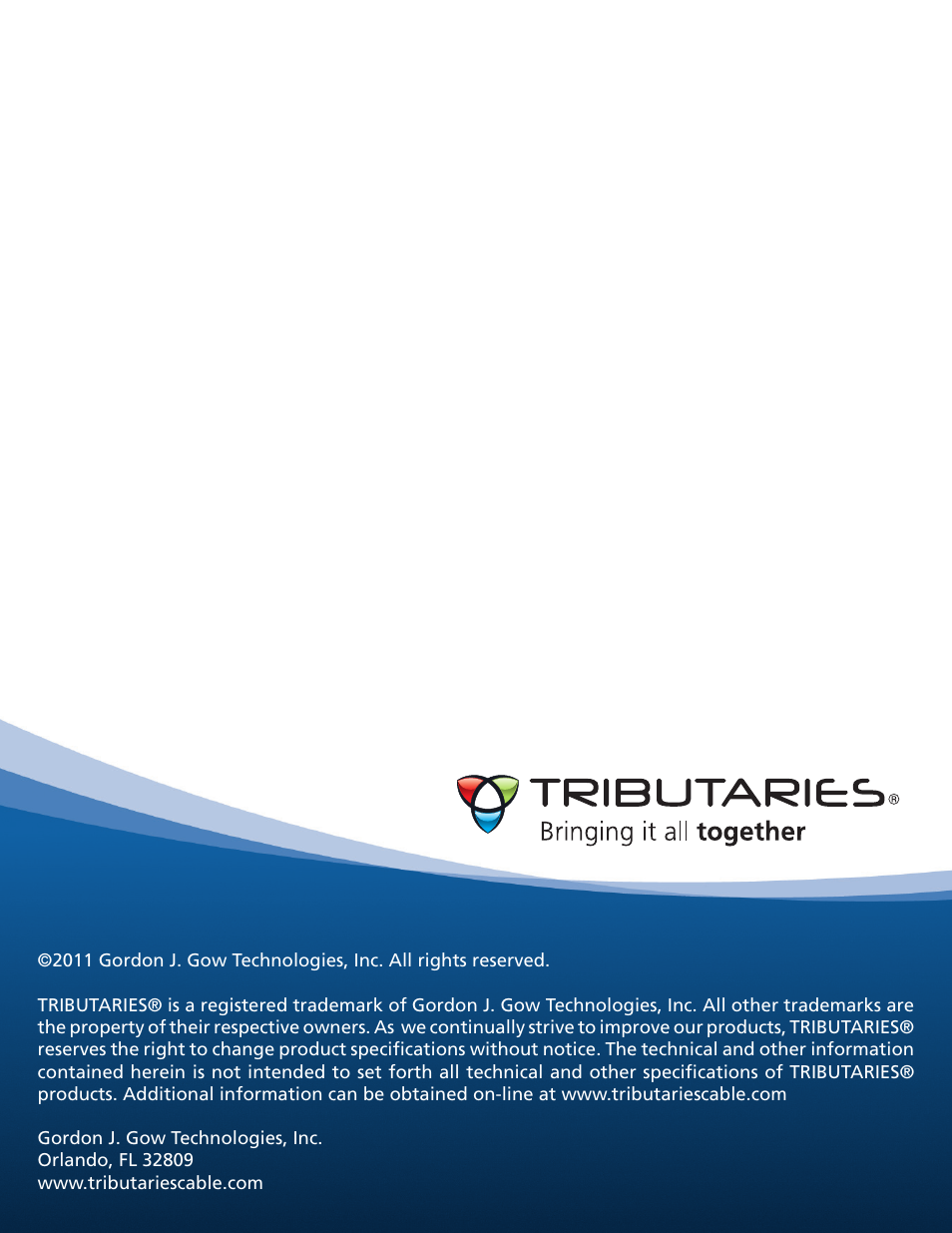 Tributaries PWRI-PRO User Manual | Page 24 / 24