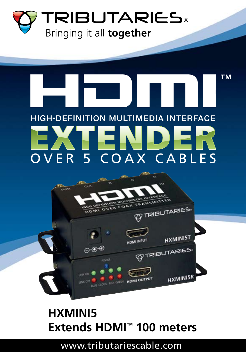 Tributaries HDMI HXMINI5 User Manual | 8 pages