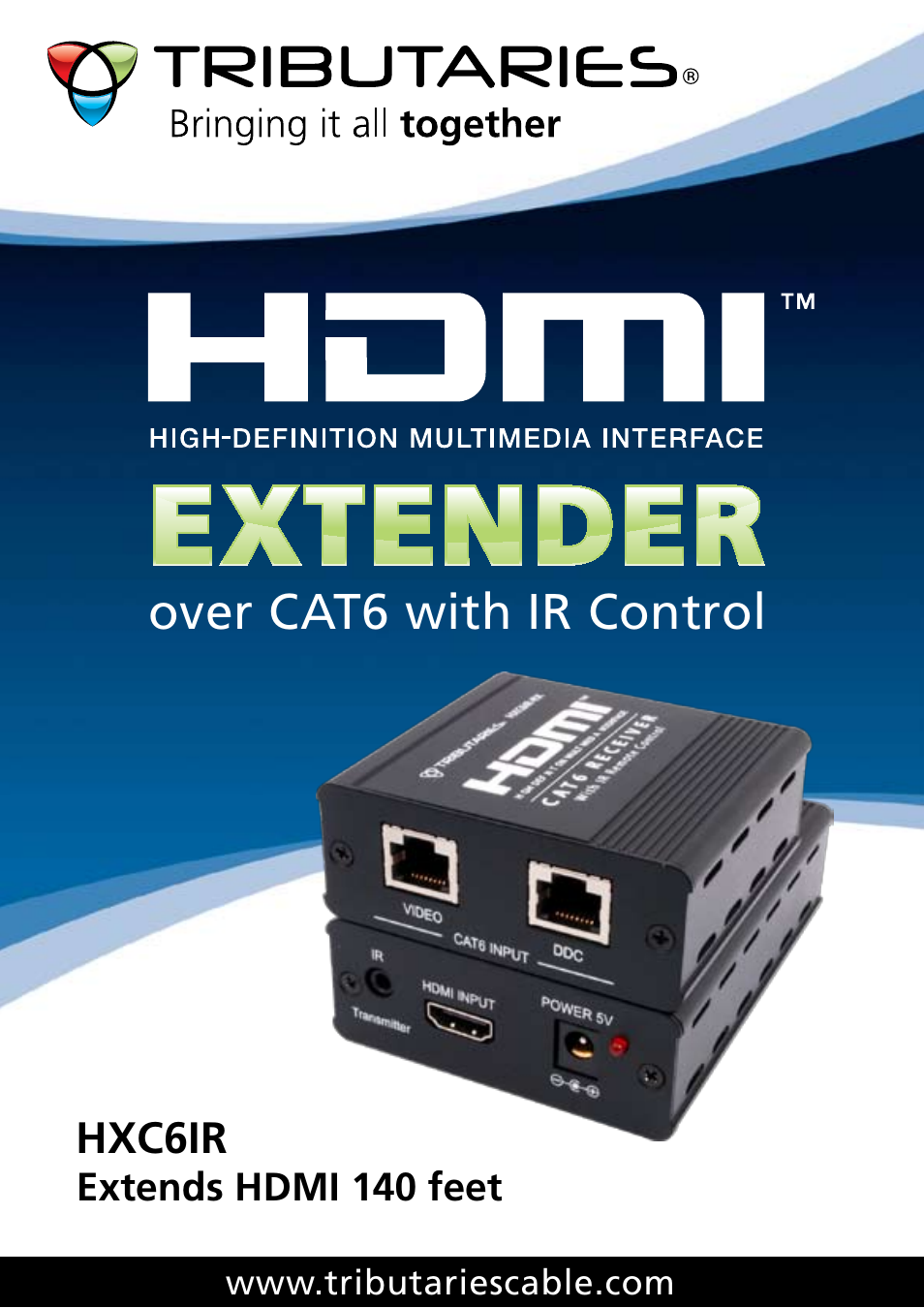 Tributaries HDMI HXC6IR User Manual | 8 pages