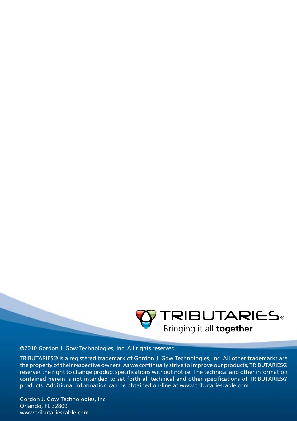 Tributaries HDMI HXC6IR User Manual | Page 8 / 8