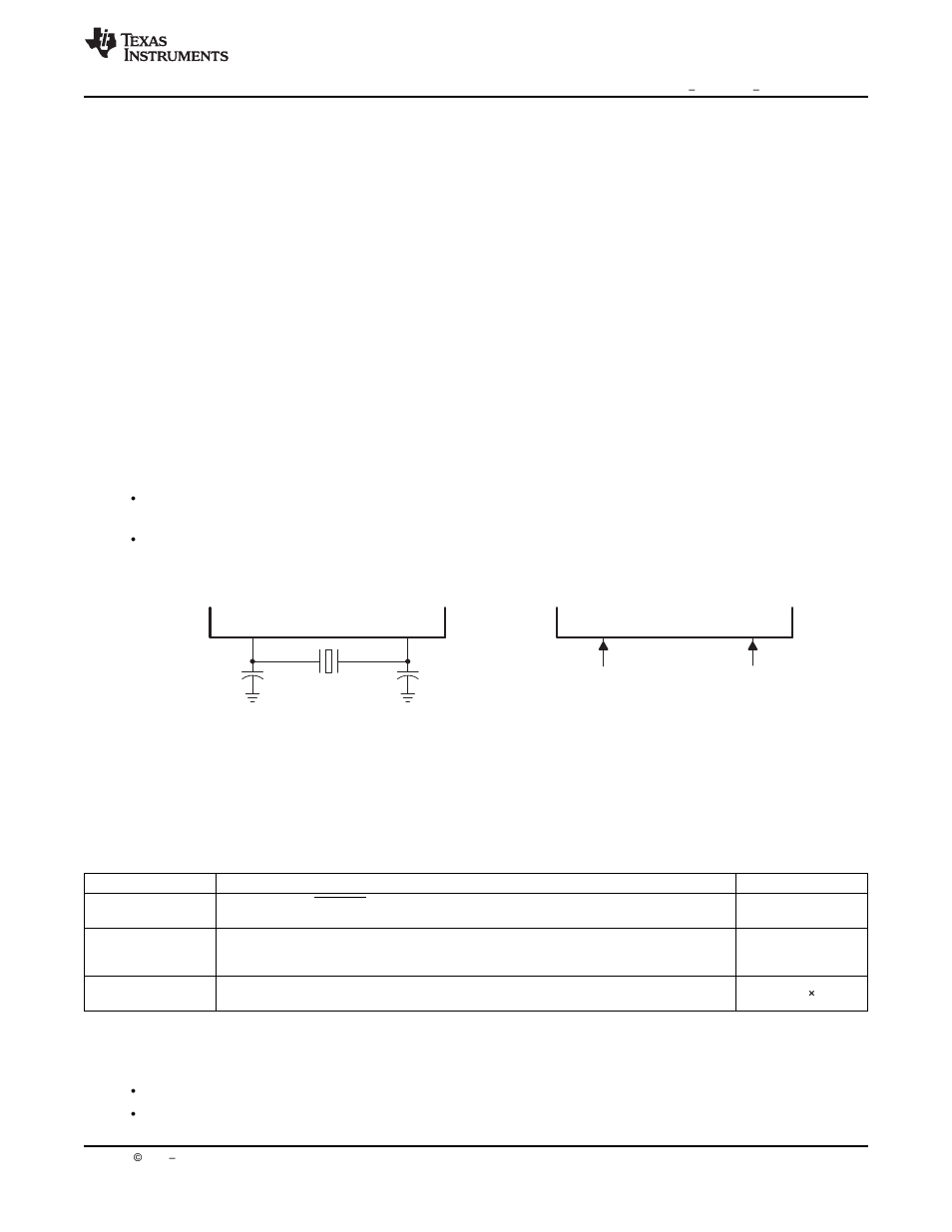 1 loss of input clock, 9 pll-based clock module, 10 external reference oscillator clock option | Texas Instruments Digital Signal Processor SM320F2812-HT User Manual | Page 47 / 153