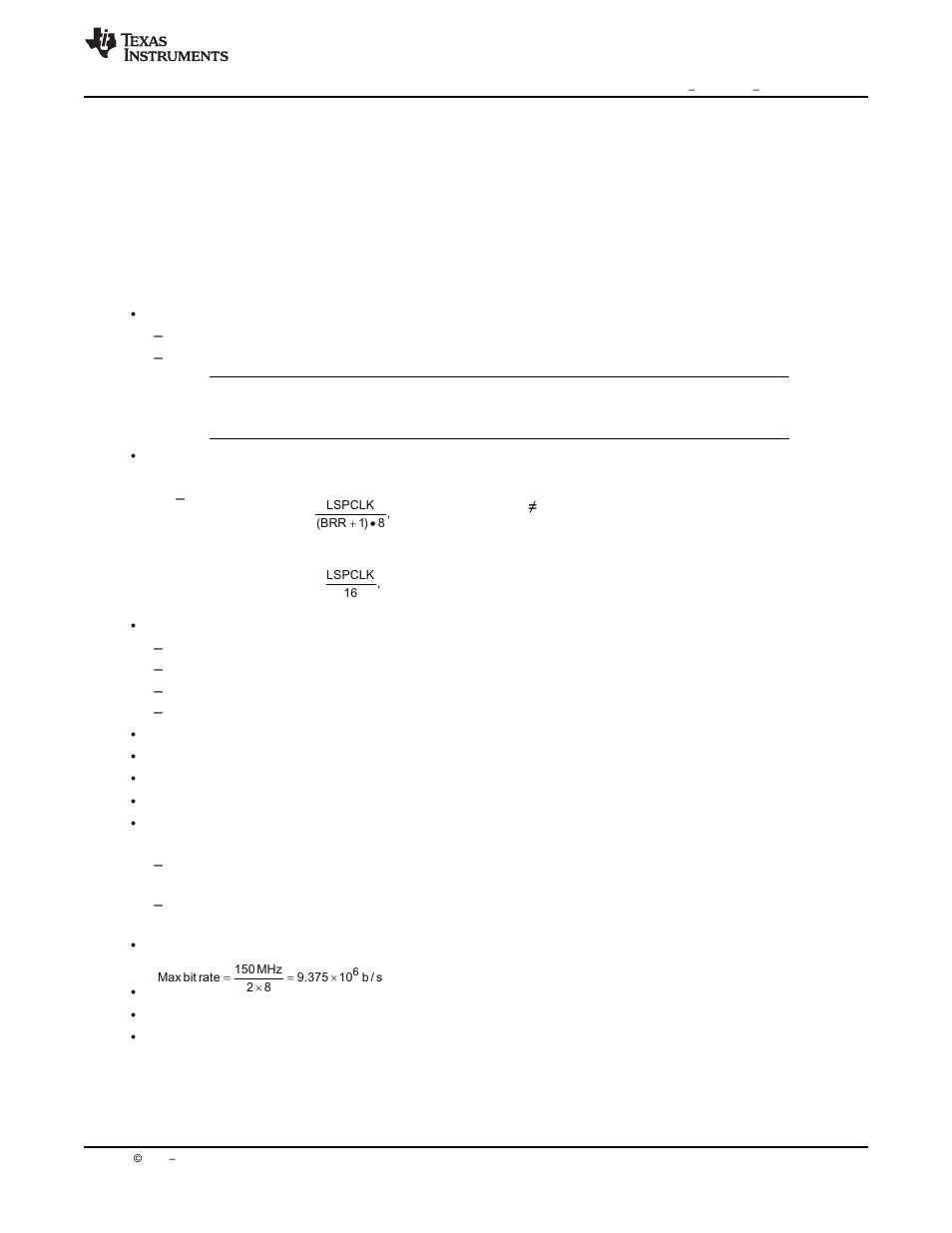 6 serial communications interface (sci) module | Texas Instruments Digital Signal Processor SM320F2812-HT User Manual | Page 71 / 153