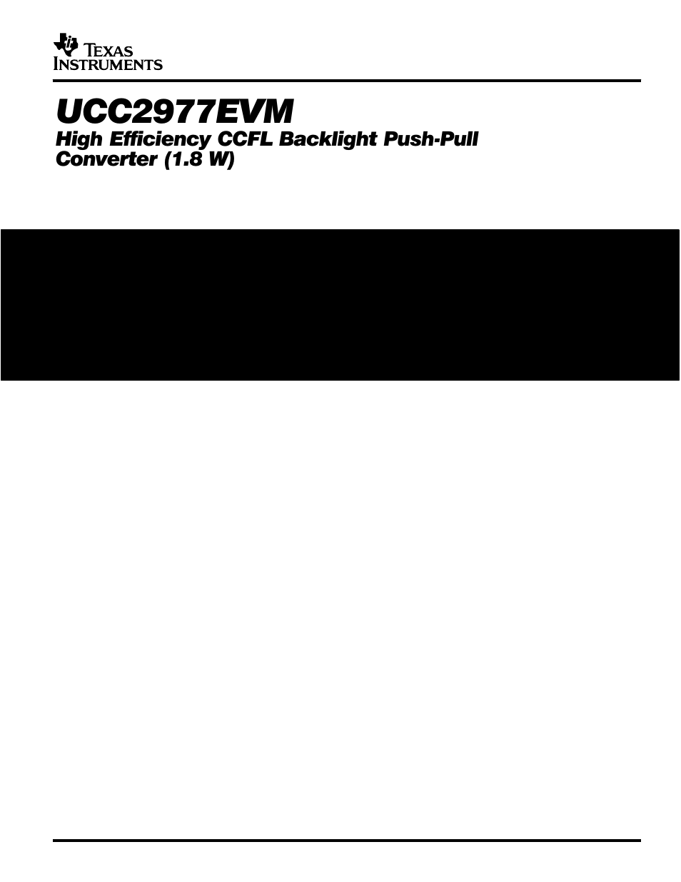 Texas Instruments UCC2977EVM User Manual | 26 pages