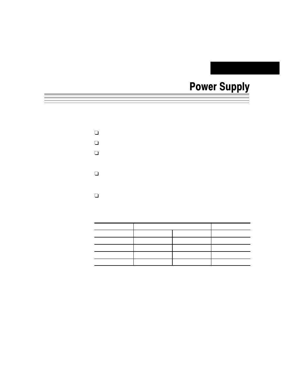 Power supply, Chapter 4 | Texas Instruments TLC3578EVM User Manual | Page 17 / 32