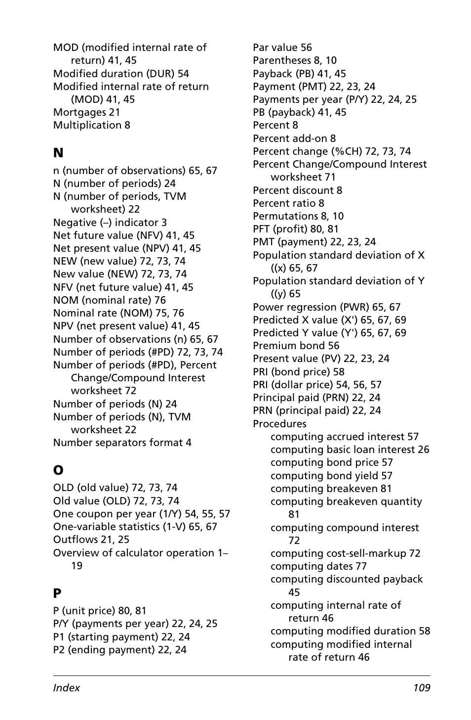 Texas Instruments Calculator User Manual | Page 113 / 116