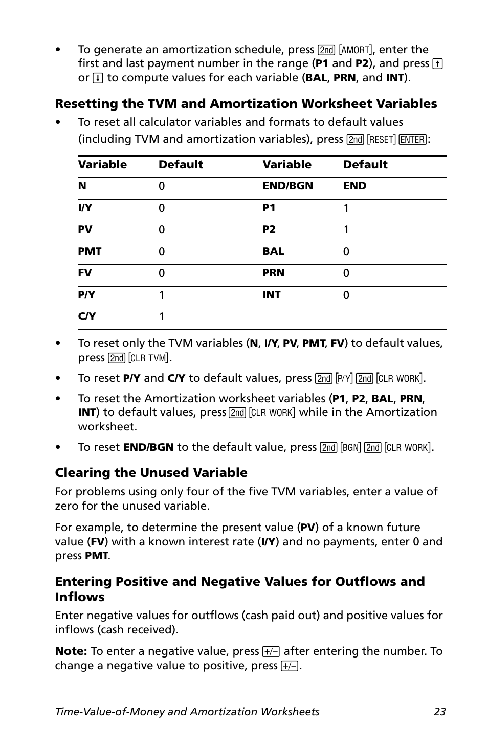 Clearing the unused variable | Texas Instruments Calculator User Manual | Page 27 / 116