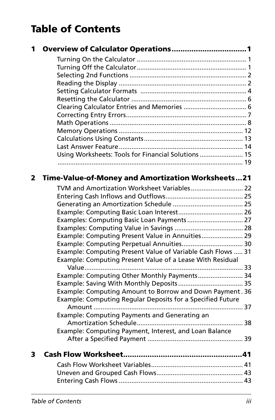 Texas Instruments Calculator User Manual | Page 3 / 116