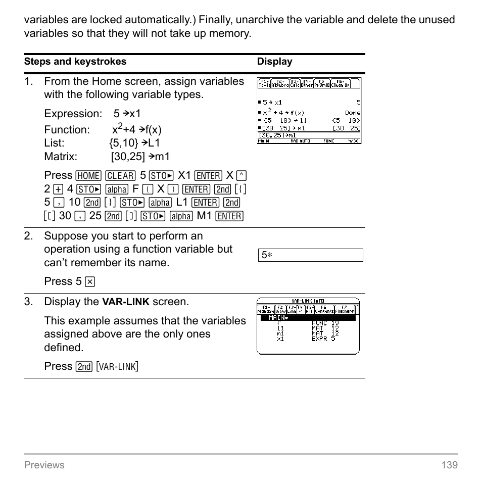 Texas Instruments TITANIUM TI-89 User Manual | Page 139 / 1008