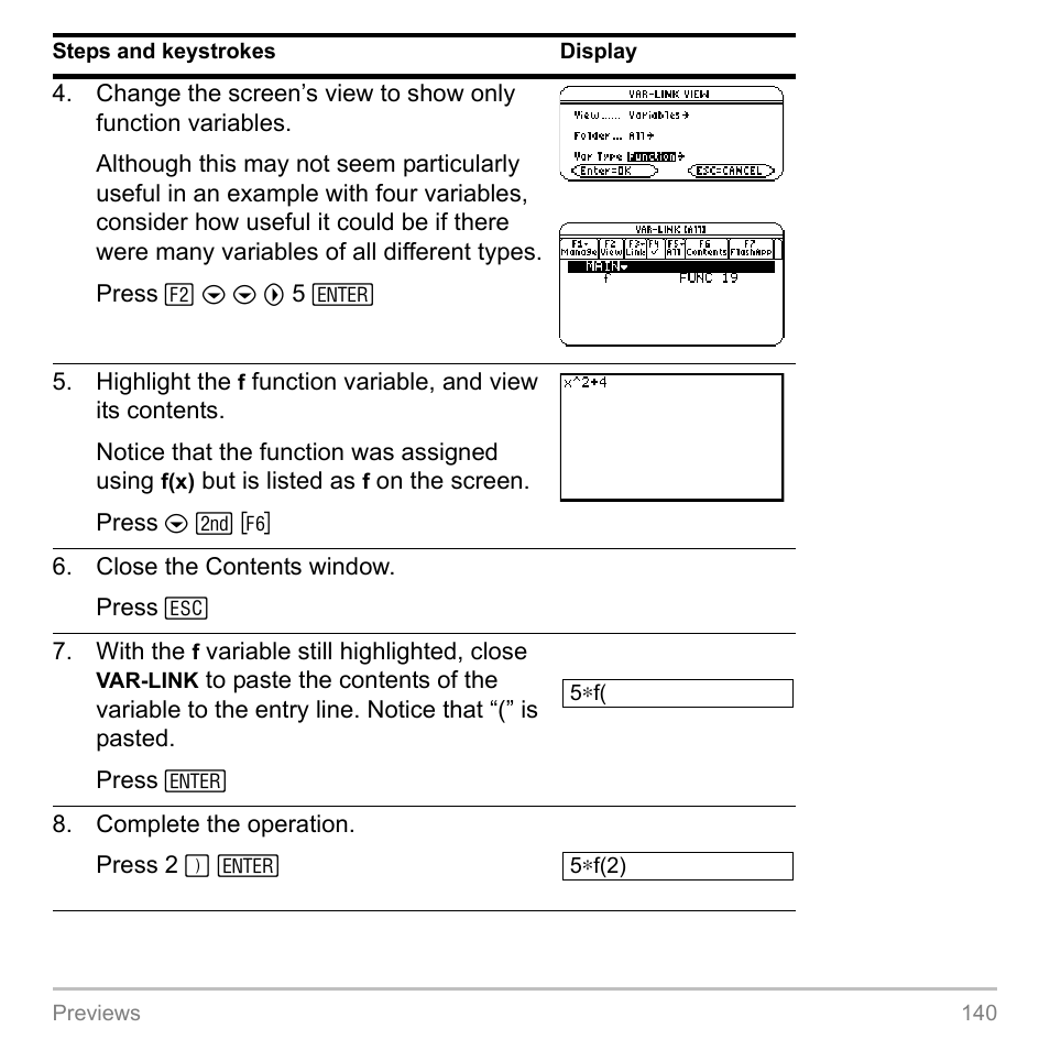 Texas Instruments TITANIUM TI-89 User Manual | Page 140 / 1008