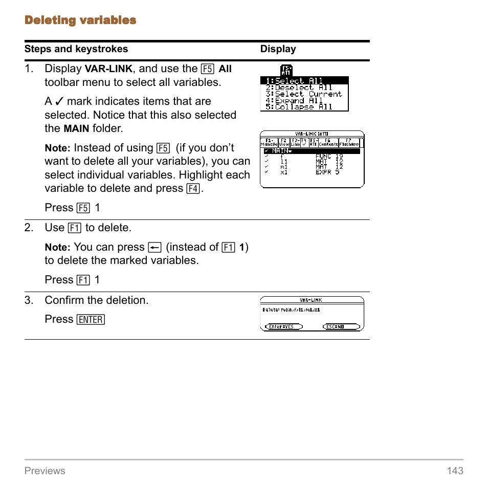 Texas Instruments TITANIUM TI-89 User Manual | Page 143 / 1008