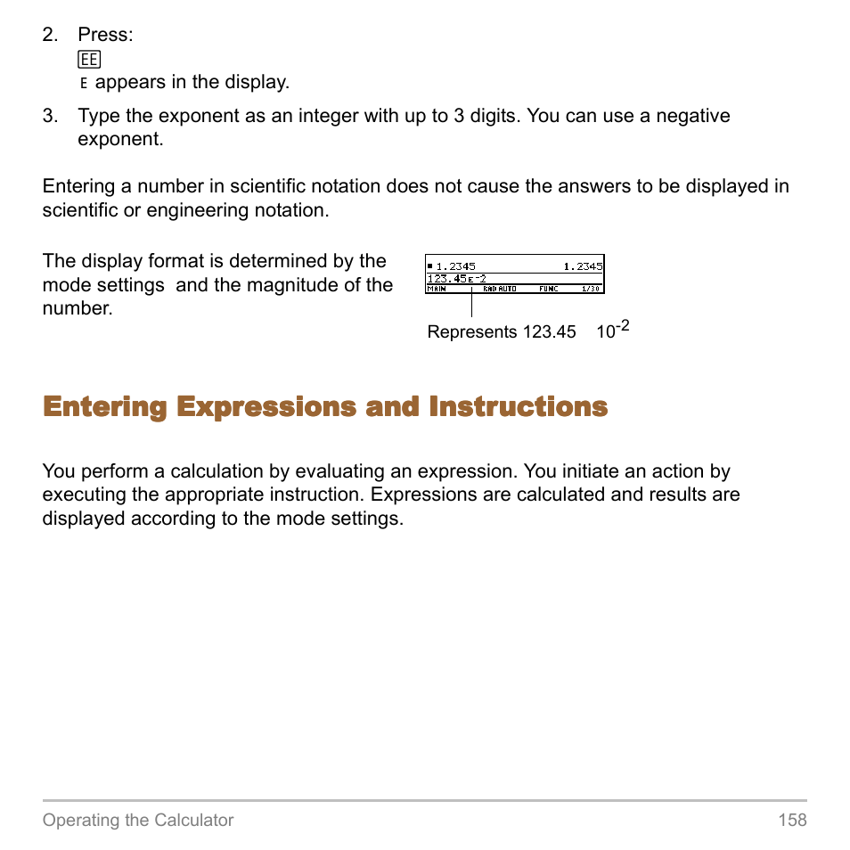 Entering expressions and instructions | Texas Instruments TITANIUM TI-89 User Manual | Page 158 / 1008