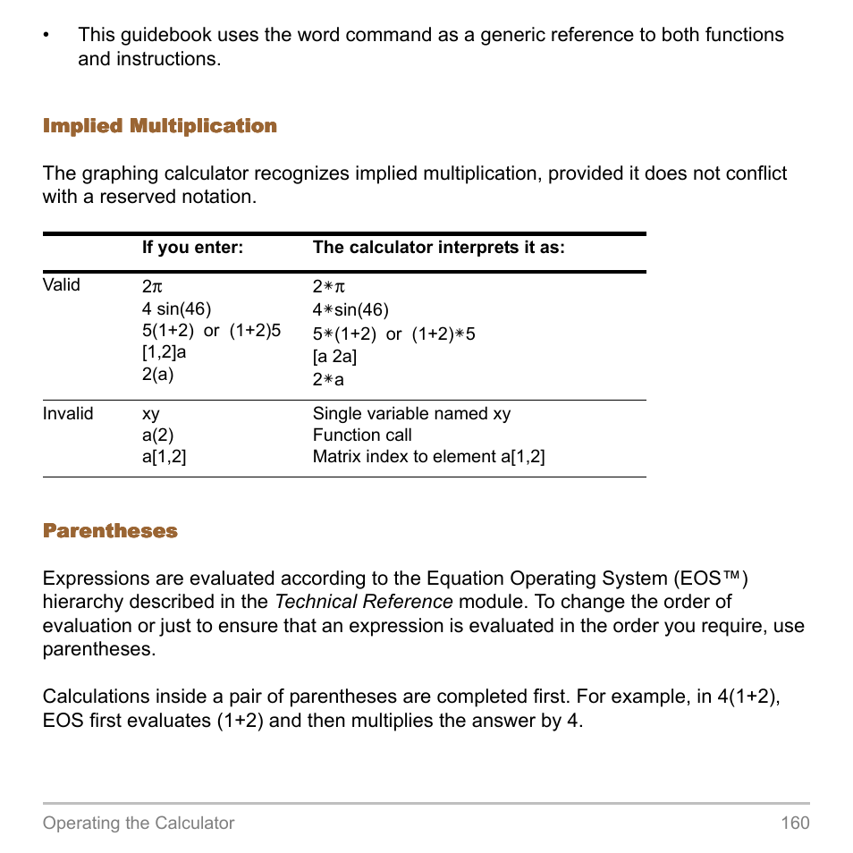Texas Instruments TITANIUM TI-89 User Manual | Page 160 / 1008