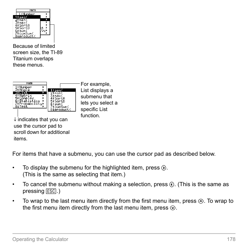 Texas Instruments TITANIUM TI-89 User Manual | Page 178 / 1008