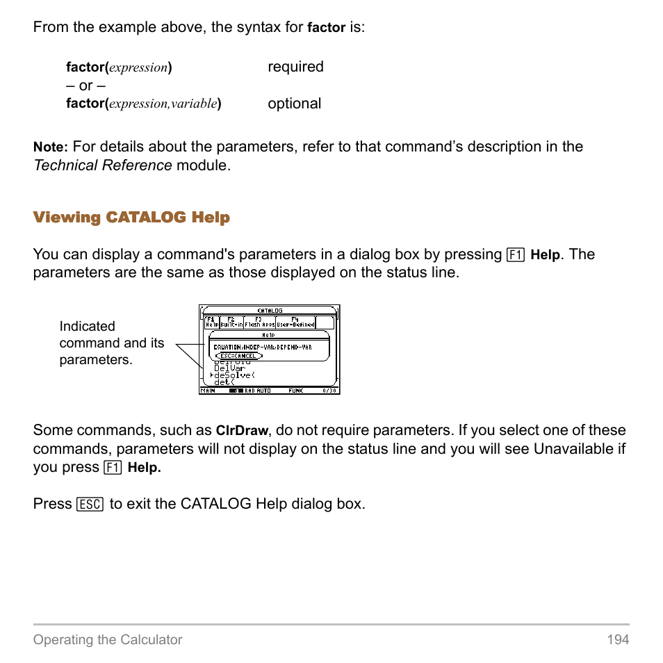 Texas Instruments TITANIUM TI-89 User Manual | Page 194 / 1008
